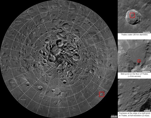 НАСА публикует 680-гигапиксельную интерактивную панораму района лунного Северного полюса