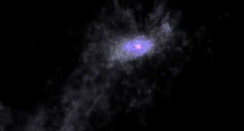 Новая суперкомпьютерная модель НАСА демонстрирует процессы формирования новой массивной галактики