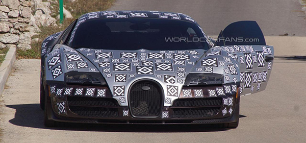 Преемник Bugatti Veyron замечен на теста