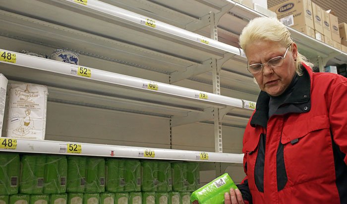 62% россиян считают, что в стране наступил экономический кризи