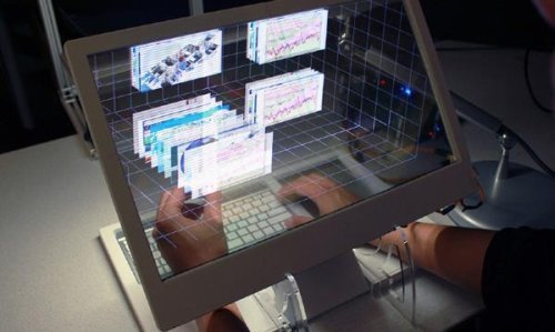Прозрачный" компьютер позволяет манипулировать объектами в трехмерном пространстве