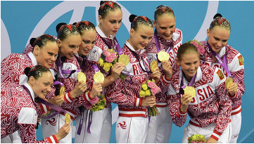 Российские синхронистки завоевали золото ОИ в командных соревнования