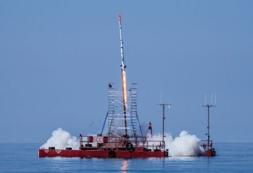 Датчане-любители из Copenhagen Suborbitals осуществляют третий запуск ракеты с поверхности Балтийского моря
