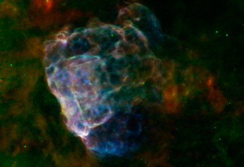 Puppis A - остатки от одного из самых мощных взрывов сверхновой