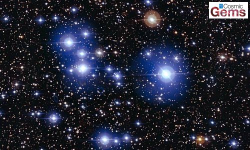 Драгоценные камни глубин космоса - "бриллианты" горячих синих звезд скопления Messier 47