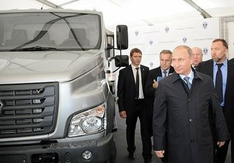 Путин запустил производство нового грузовика ГАЗон Next
