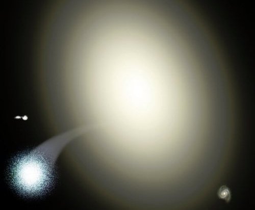 Астрономы обнаружили целое звездное скопление, "изгнанное" с огромной скоростью из материнской галактики