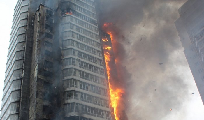 Причиной пожара в высотном жилом доме Красноярска стали сварочные работ