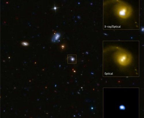 Астрономы обнаружили редчайшее явление - сверхмассивную черную дыру, "изгнанную" из собственной галактики