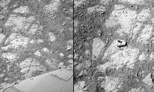 Загадочный камень, обнаруженный марсоходом Opportunity, имеющий аномальный химический состав, стал еще более загадочным для учены