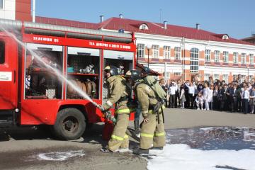 В школе № 11 города Иркутска прошла пожарная эвакуация