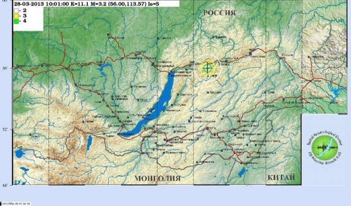 Небольшое землетрясение произошло на Байкале