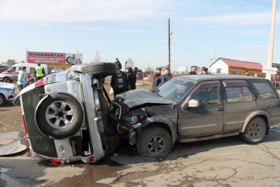 ДТП с участием четырех автомобилей произошло в Ангарске