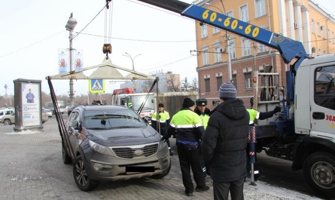 В Иркутске неправильно припаркованных автомобилей стало меньше на 30