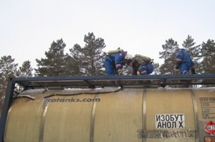 На станции «Иркутск-Сортировочный» произошла утечка изобутанола