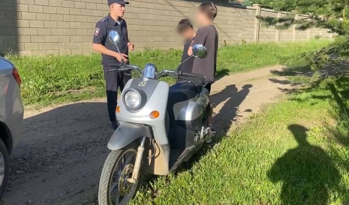В Иркутском районе Госавтоинспекция выявляет несовершеннолетних мотоциклистов