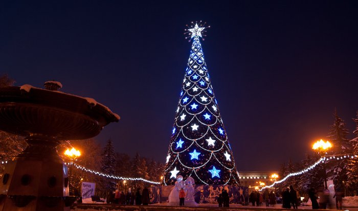 В день открытия городской новогодней елки в Иркутске перекроют движение транспорта
