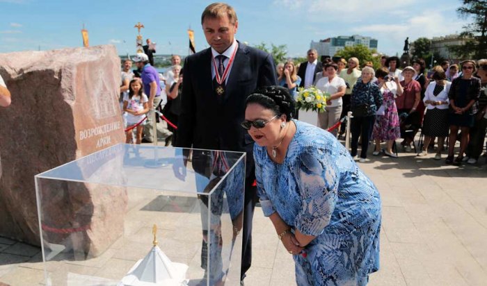 Восстановление "Арки Цесаревича" началось на Нижней набережной в Иркутске