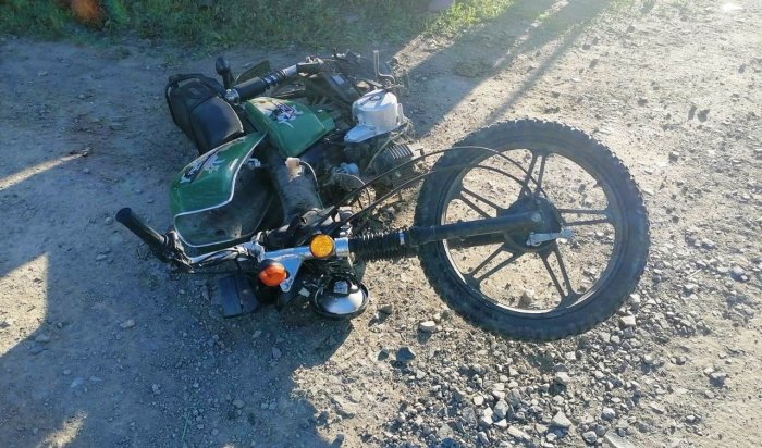 В Усольском районе 15-летний мотоциклист попал в аварию