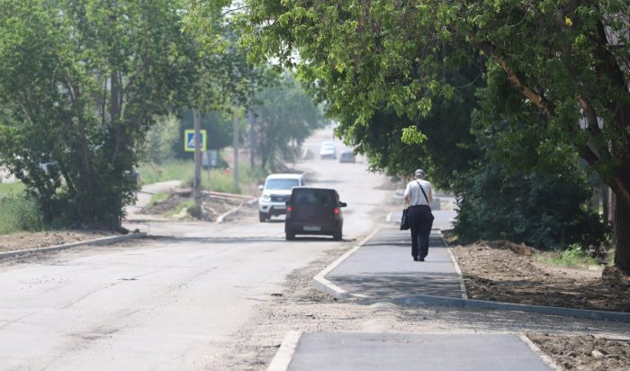 Ремонт дорог продолжается в Ленинском округе Иркутска