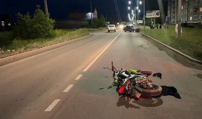 Подросток на байке попал в аварию в Нижнеудинске