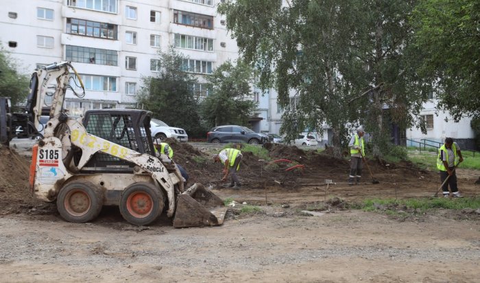 В Иркутске подрядчик отстает от графика благоустройства парка «Ирис»