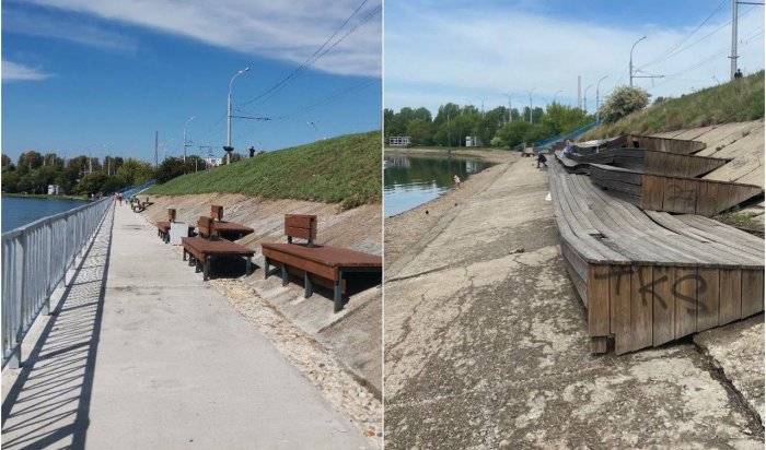 В Иркутске восстановили набережную в районе ледокола «Ангара»