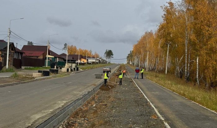 В мкр Березовая роща Тулуна до конца октября завершат строительство уличной дорожной сети