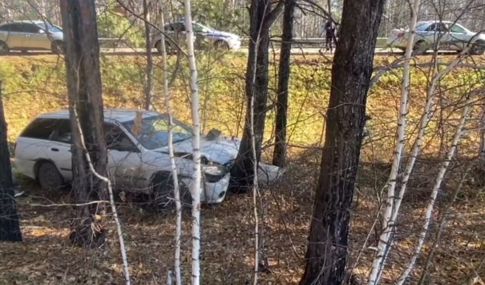 В Иркутском районе погиб водитель, врезавшись в дерево