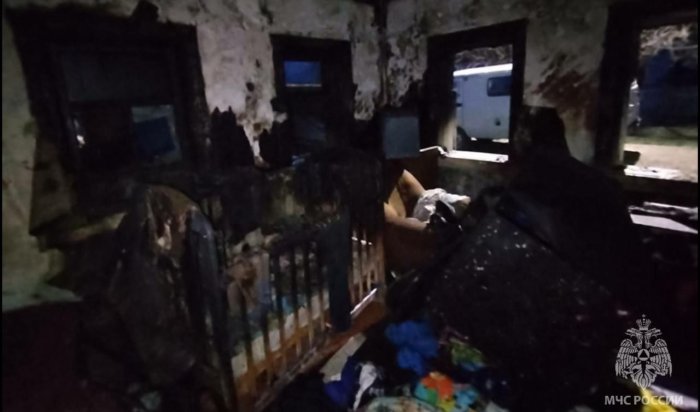 Младенец погиб на пожаре в Черемховском районе