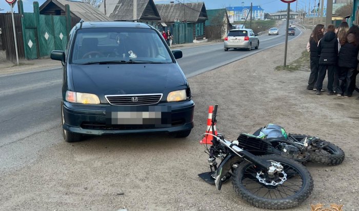 За сутки в Приангарье в ДТП пострадали два несовершеннолетних мотоциклиста (Видео)