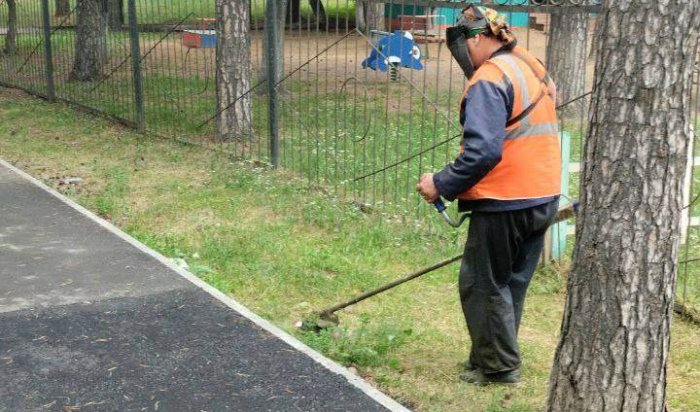 В Иркутске проводят работы по уборке городских территорий