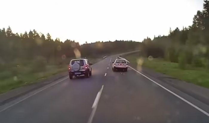 Полиция задержала угонщика, выстрелив по колёсам в Нижнеилимском районе (Видео)