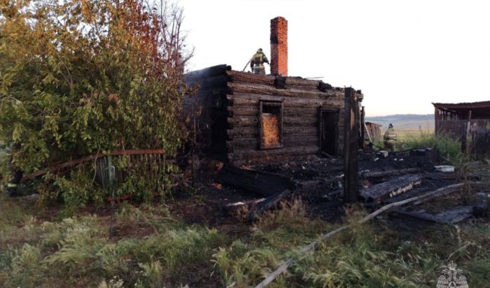 Женщина погибла на пожаре в Черемховском районе