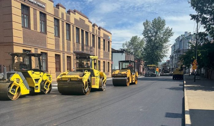 Ремонты дорог продолжаются в Иркутске