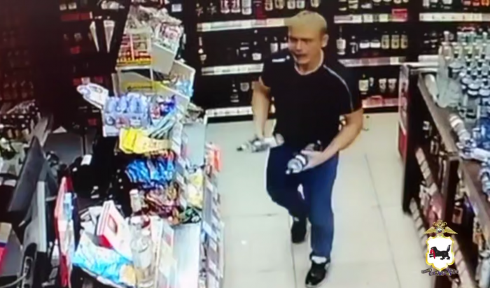 В Зиме дебошир разгромил полки с алкоголем (Видео)