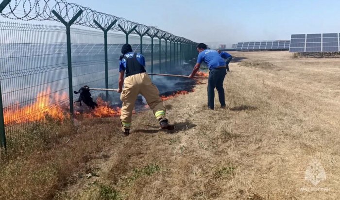 В Крыму тушат ландшафтный пожар на площади в 20 гектаров