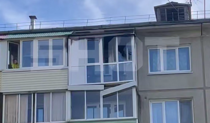 В Ангарске из-за балона с пеной произошел пожар (Видео)