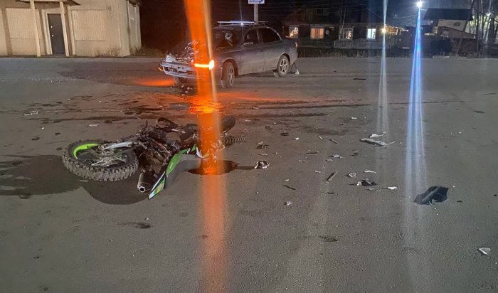 В Приангарье за сутки трое подростков на мотоциклах попали в ДТП (Видео)