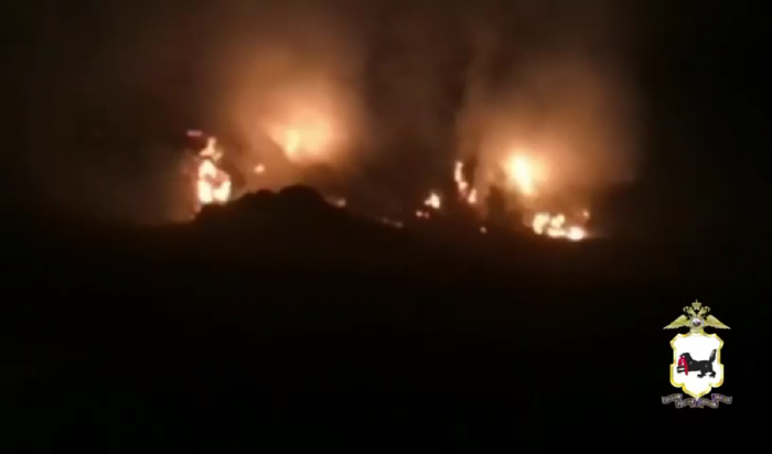 В Усольском районе дети сожгли 450 тюков сена (Видео)