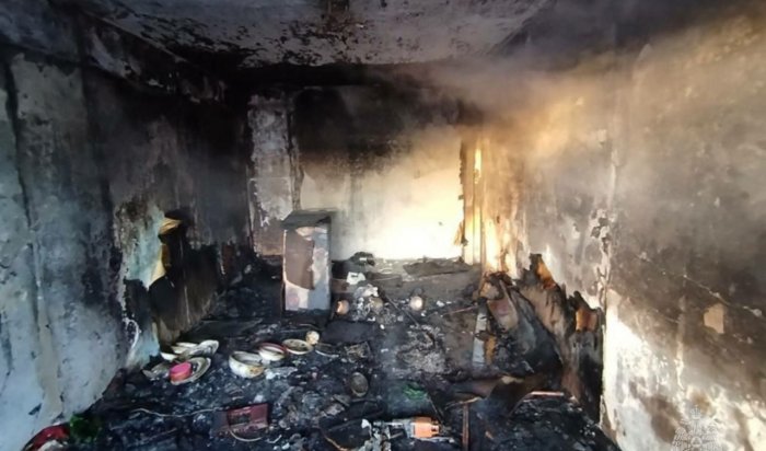 В Черемхове квартира сгорела из-за сигареты