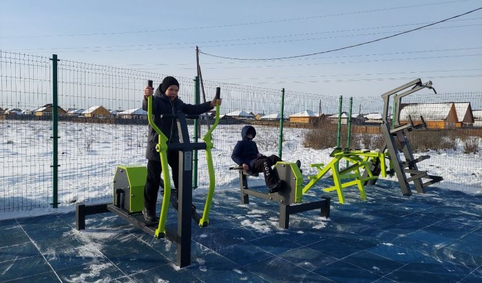В Иркутском районе открыли две спортивные площадки