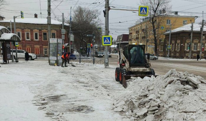 1500 тонн снега вывезли с улиц Иркутска за сутки