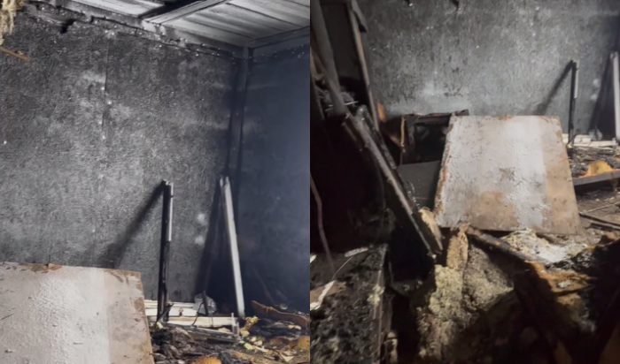 Нужна помощь: В Хомутово многодетная мать лишилась дома из-за пожара