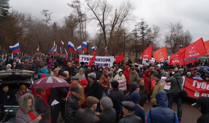 Более тысячи жителей Иркутска потребовали у Путина отставки Сергея Ерощенко