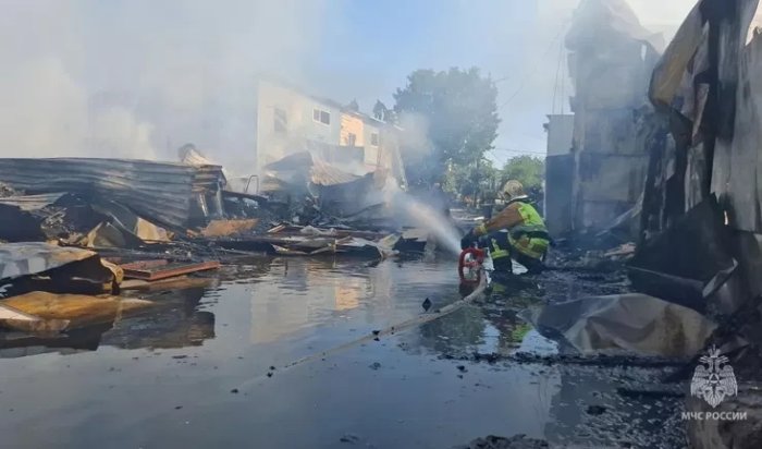 Пожар в эллингах Кронштадта ликвидирован