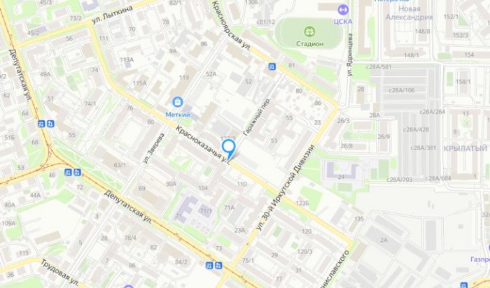 Движение транспорта ограничено на Красноказачьей в Иркутске