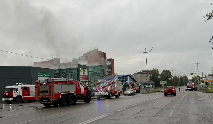 Очередной пожар в Ангарске: в 32-м микрорайоне горел рынок «Новый»