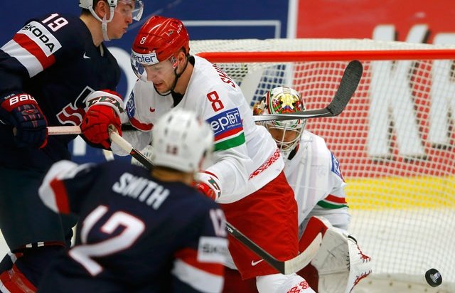 Команда Белоруссии разгромила сборную США в матче ЧМ по хоккею