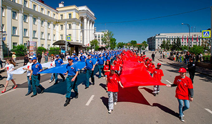 Акция «Живой флаг» пройдет в Иркутске 12 июня